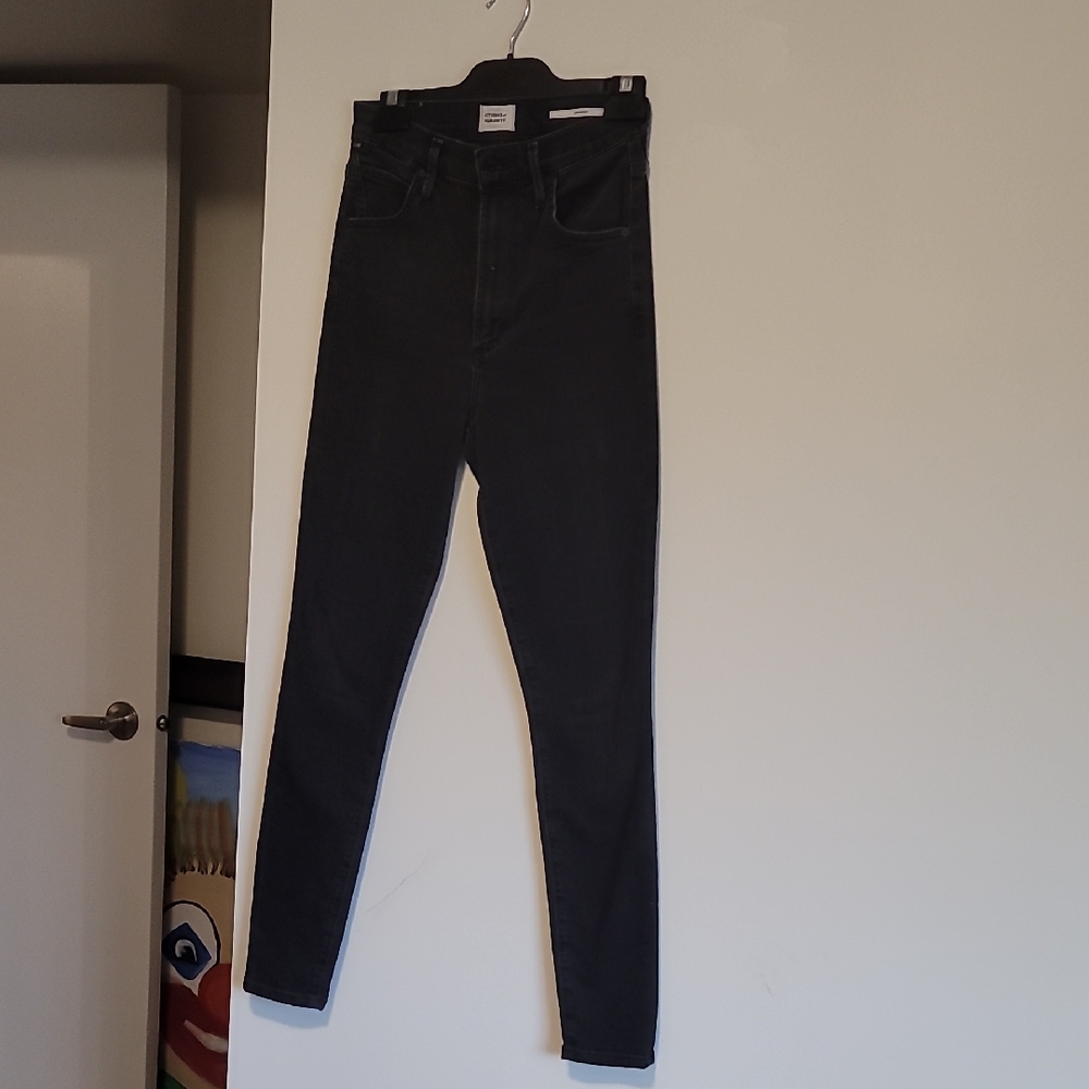 Citizens Of Humanity High Rise Black Jeans